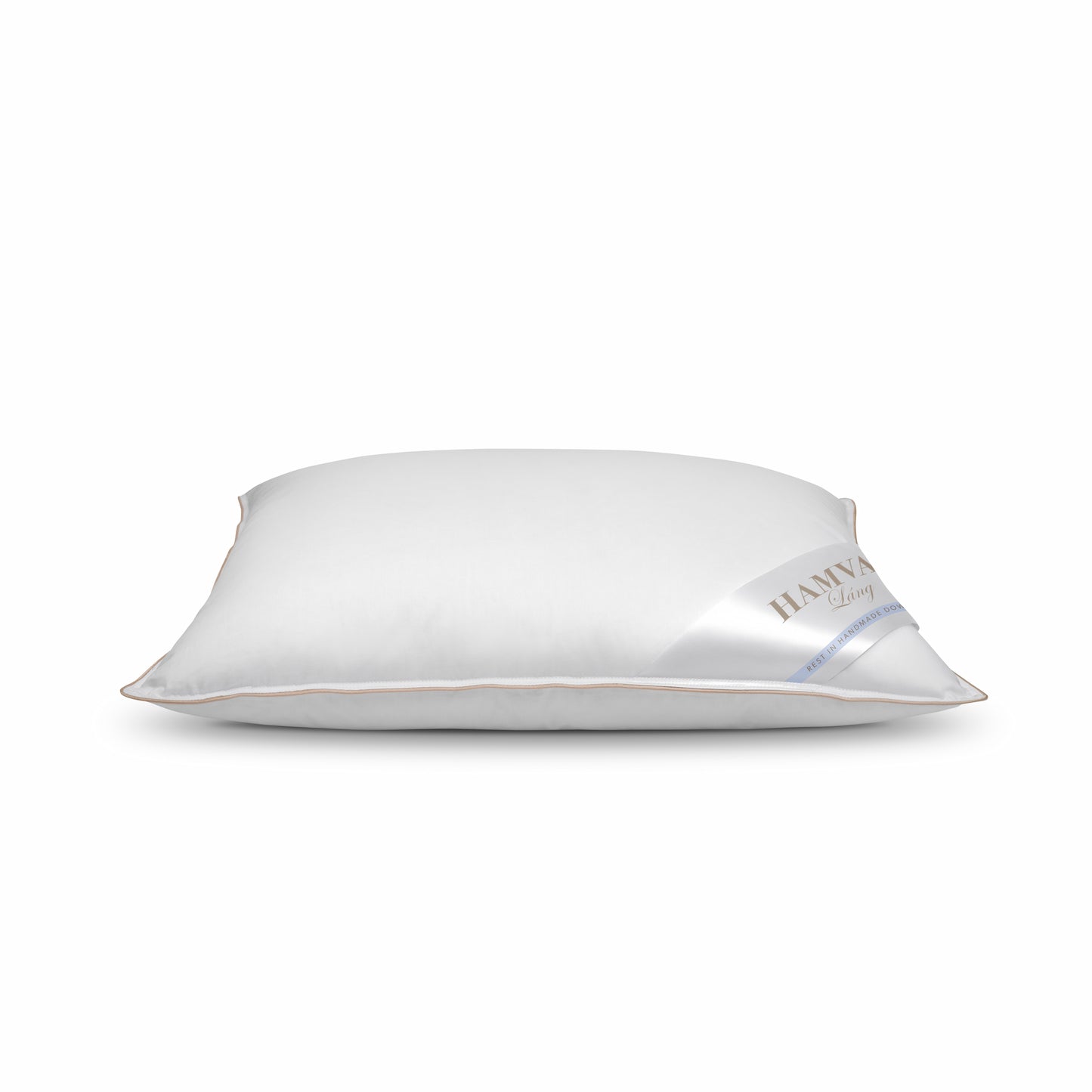 Soft luxurious pillow filled with Hungarian goose down  junior-sized