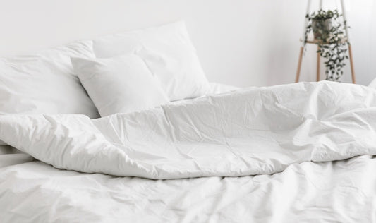 white bedding 