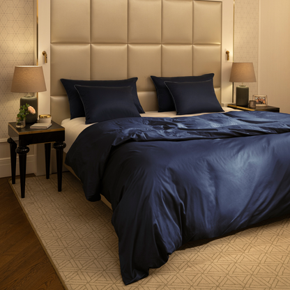 Royal blue linen set