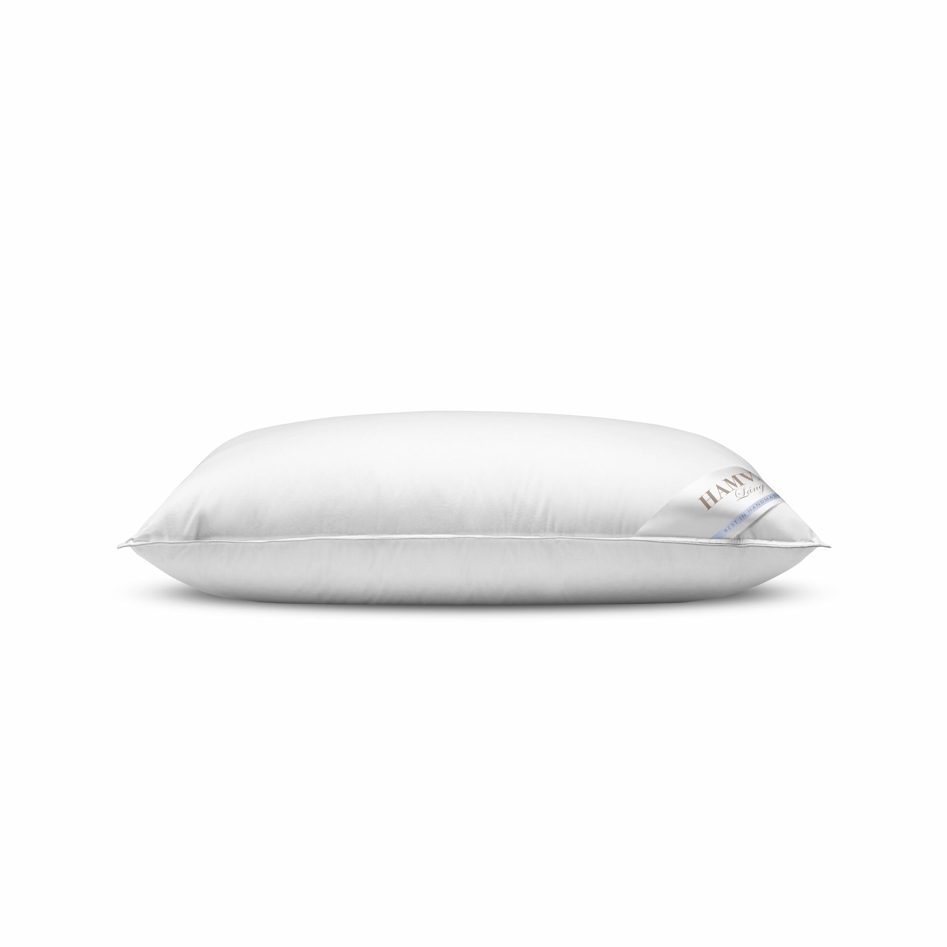 Medium-firm luxurious Hungarian goose down and tiny feathers pillow queen-sized