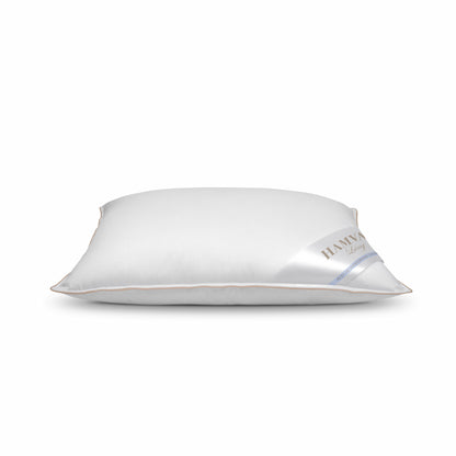 Soft luxurious pillow filled with Hungarian goose down  junior-sized