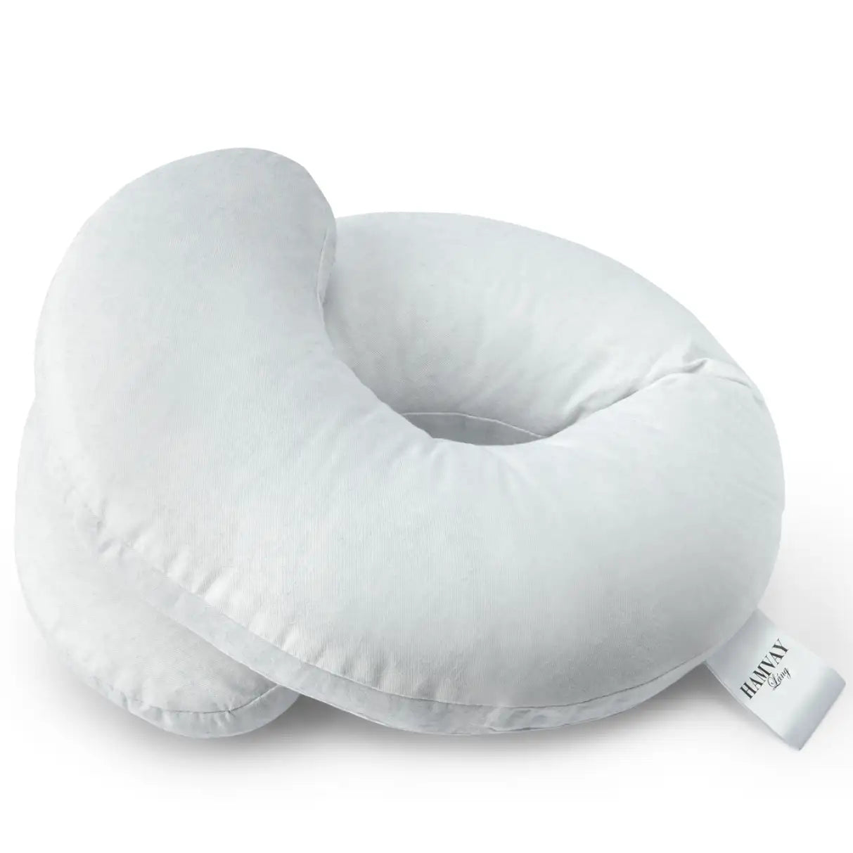 Goose down travel neck pillow insert