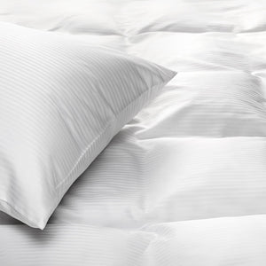 Luxury Sateen Stripe Duvet Cover with Pillowcase