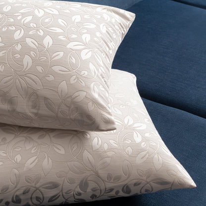 floral decorative pillows placed on each other