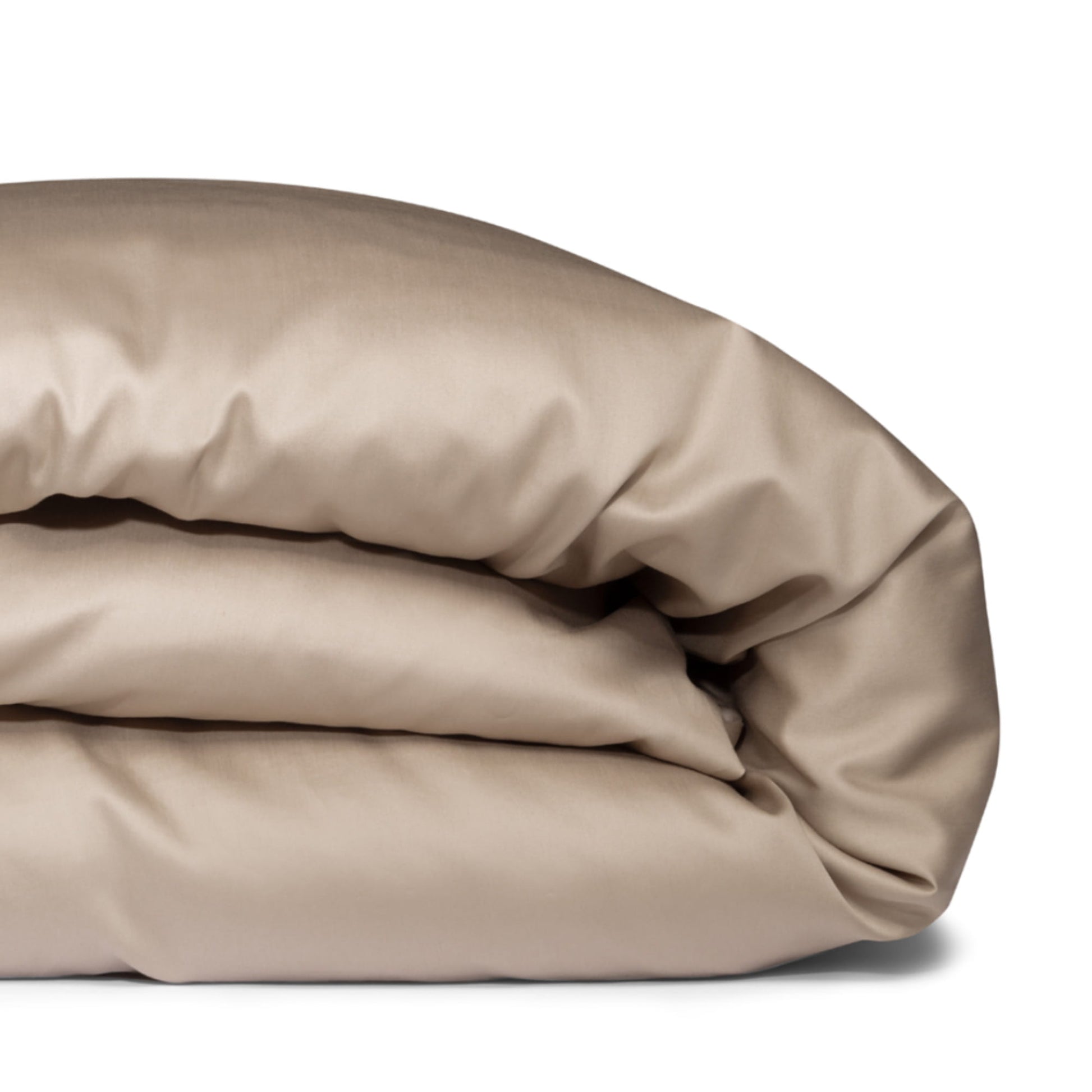 100% Sateen Cotton Duvet Cover Egyptian Sand Closeup
